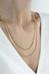 Κολιέ Χρυσό 14Κ SeeK for Gold Retro Shine 55cm