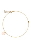 SeeK for Gold 14K FOOT Chain Circle Dot