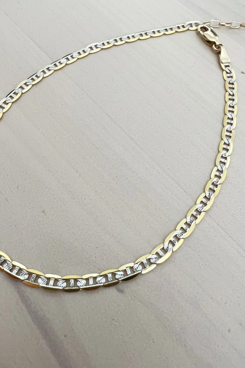 SeeK for Gold 14K FOOT Double Colour Theta Chain