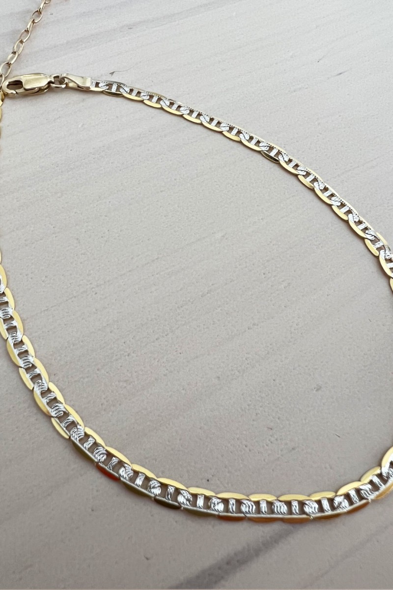 SeeK for Gold 14K FOOT Double Colour Theta Chain