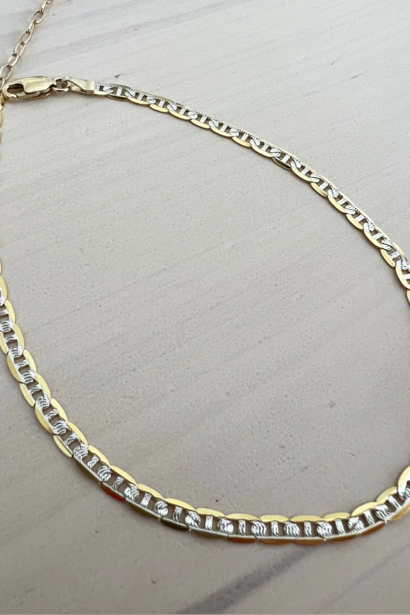 SeeK for Gold 14K FOOT Double Colour Theta Chain