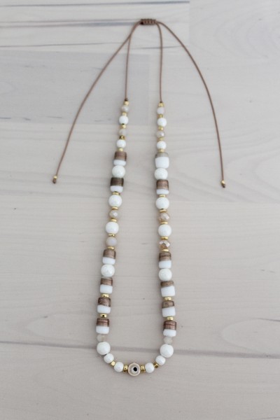 Κολιέ Tutti Frutti Glam Beige