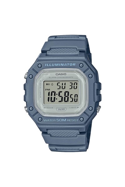 Casio Standard Blue Rubber Strap W-218HC-2AVEF Casio Standard Blue Rubber Strap W-218HC-2AVEF