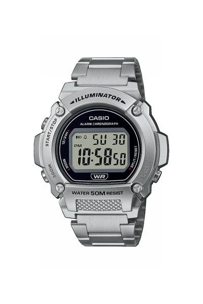 Casio Digital Stainless Steel W-219HD-1AVEF