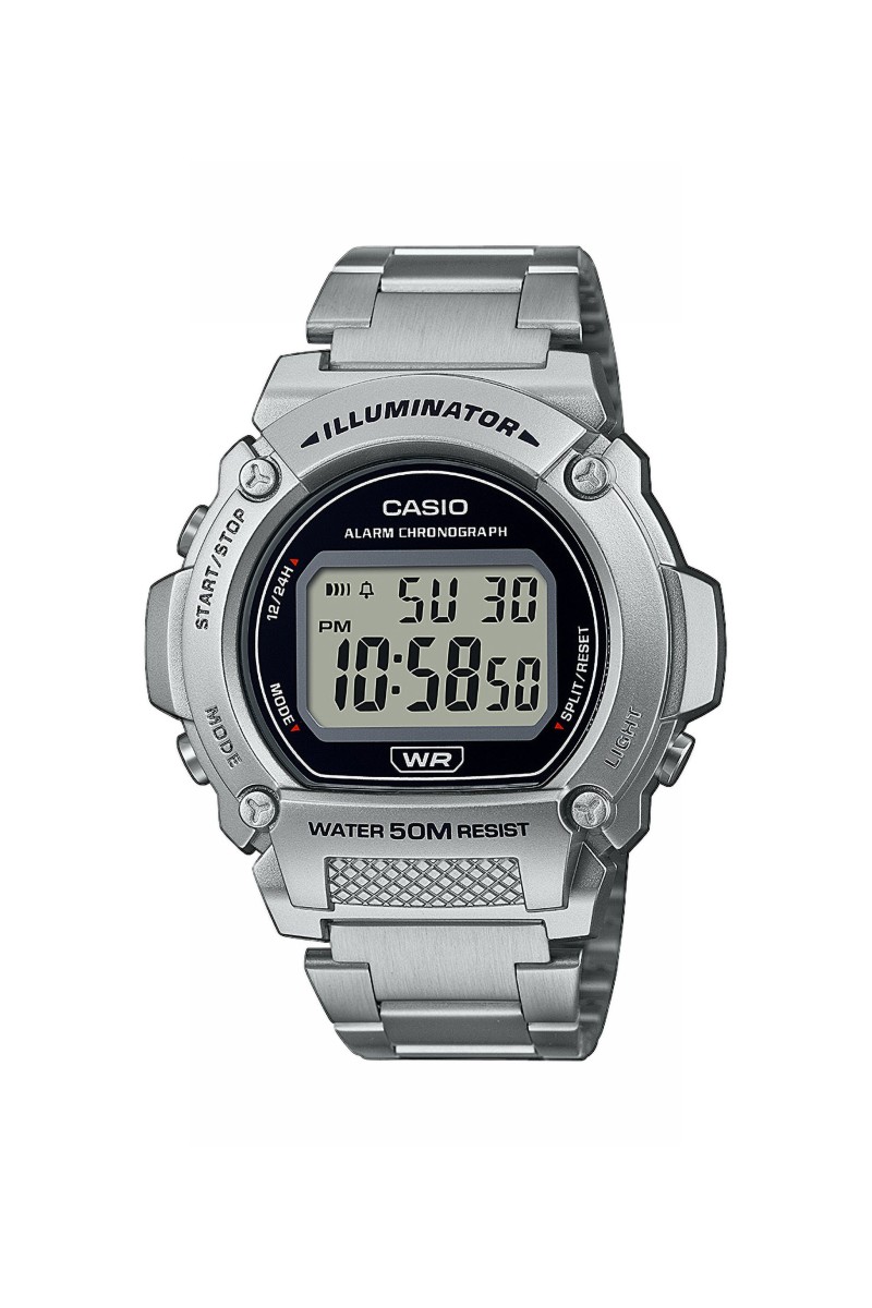 Casio Digital Stainless Steel W-219HD-1AVEF