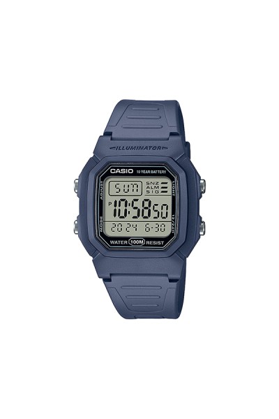 Casio Standard Blue Rubber Strap W-800H-2AVES