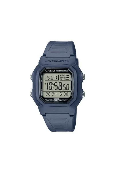Casio Standard Blue Rubber Strap W-800H-2AVES