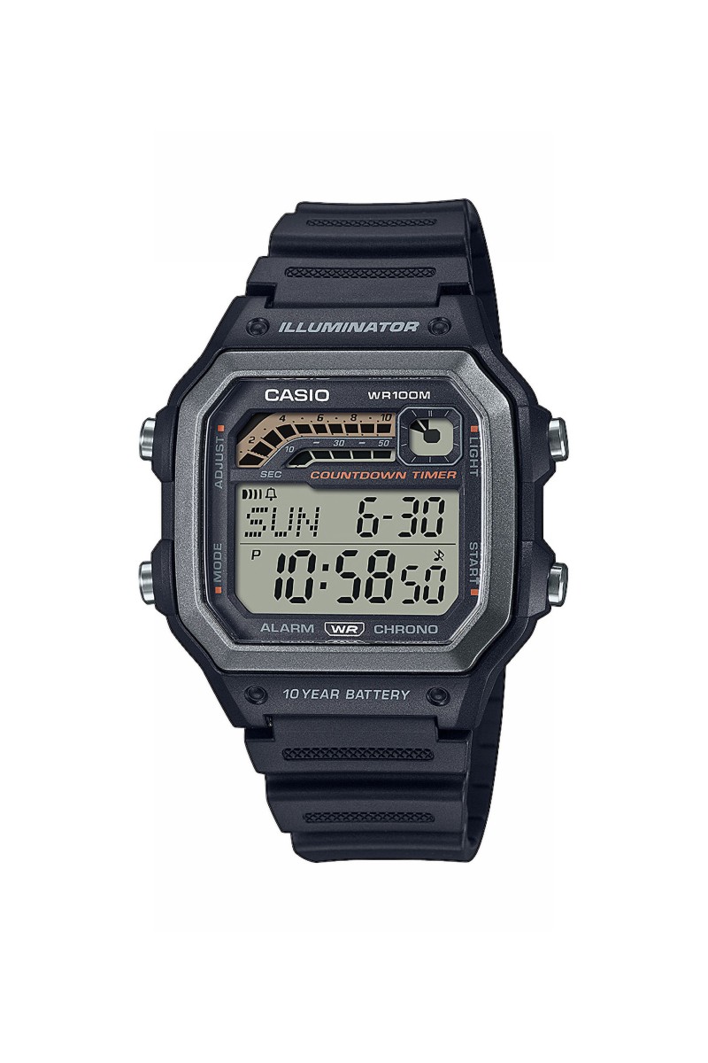 Casio Standard Rubber Strap WS-1600H-1AVEF