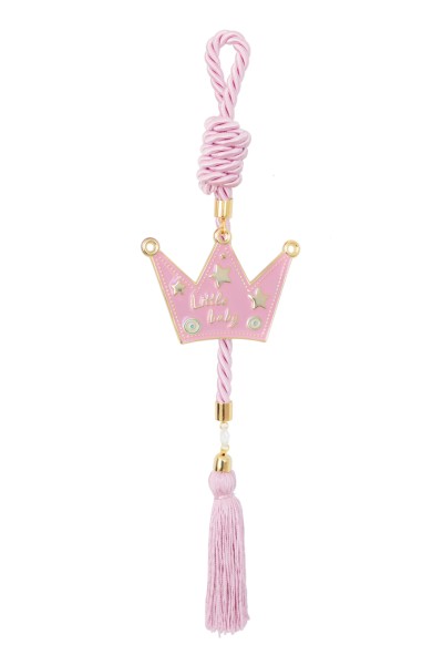 Παιδικό Φυλαχτό Γούρι Κορώνα Ροζ