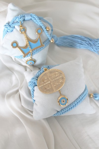 Παιδικό Φυλαχτό Γούρι Κωνσταντινάτο Γαλάζιο