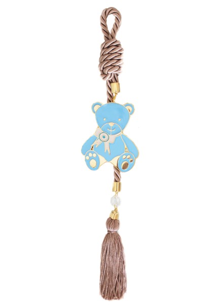 Παιδικό Φυλαχτό Γούρι Αρκουδάκι Μπεζ