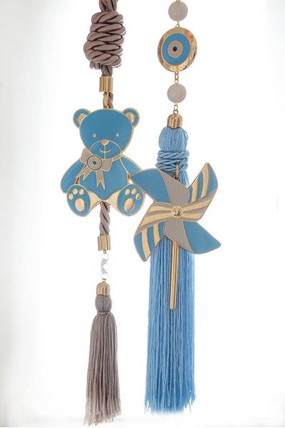 Παιδικό Φυλαχτό Γούρι Αρκουδάκι Μπεζ