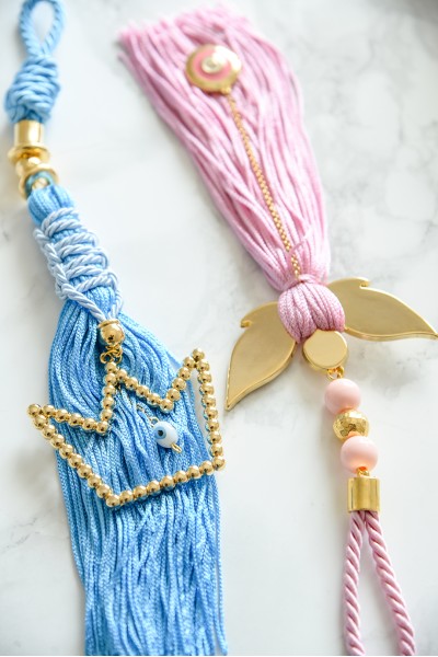 Παιδικό Φυλαχτό Γούρι Κορώνα Γαλάζια