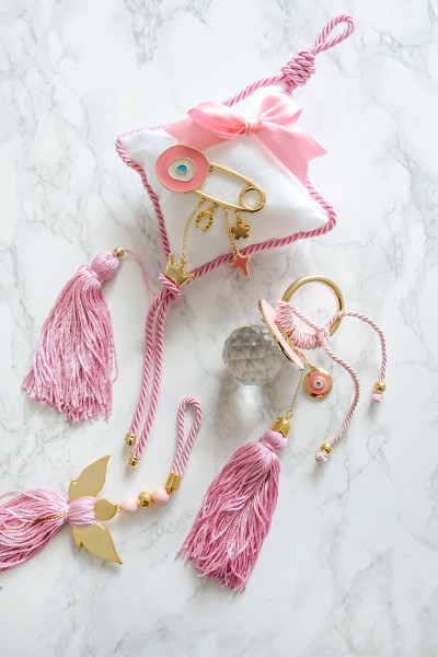 Παιδικό Φυλαχτό Γούρι Πιπίλα Ροζ