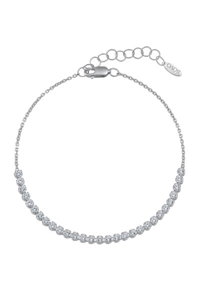 Βραχιόλι Λευκόχρυσο 14Κ Ριβιέρα