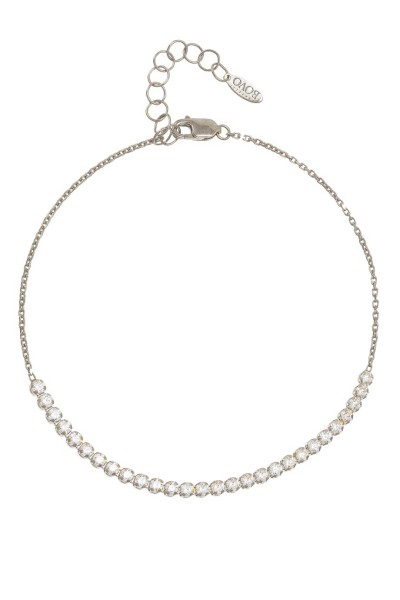 Βραχιόλι Λευκόχρυσο 14Κ Ριβιέρα