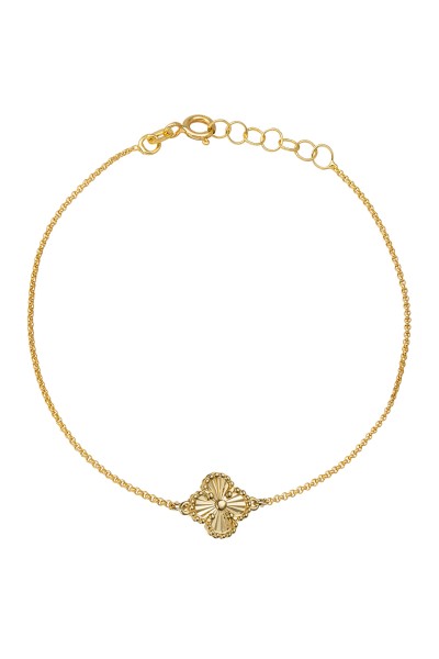 Βραχιόλι Χρυσό 14Κ Flower Dolce Vita