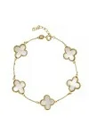 Βραχιόλι Χρυσό 14Κ Flower Blossom White