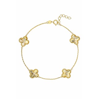 Βραχιόλι Χρυσό 14Κ Flower Dolce Vita