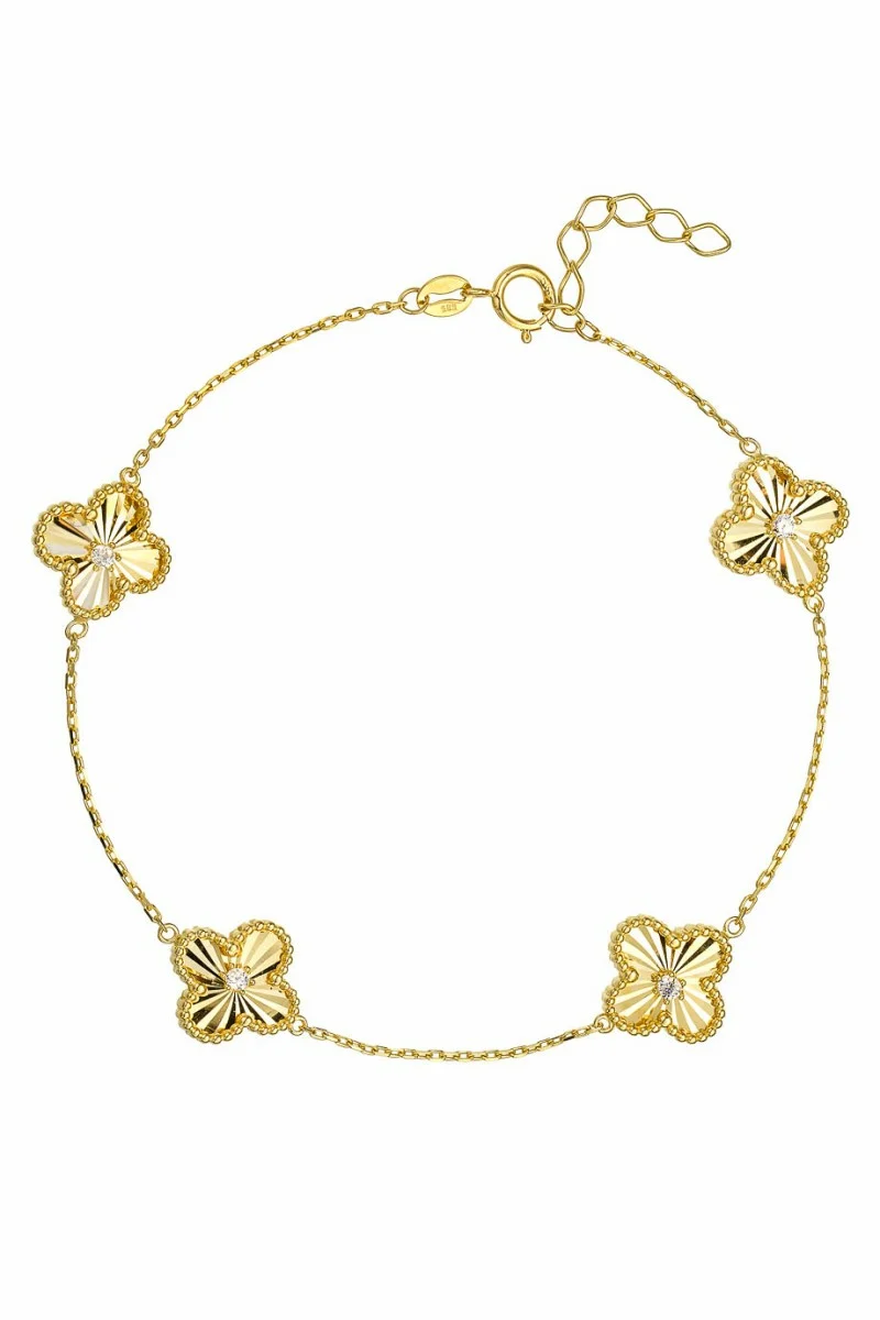 Βραχιόλι Χρυσό 14Κ Flower Dolce Vita