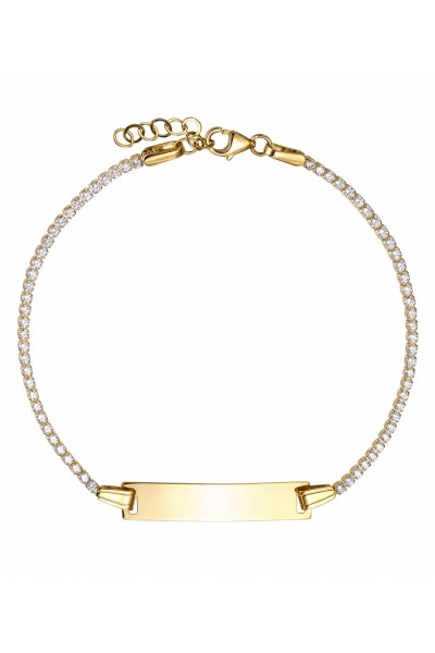 Βραχιόλι Χρυσό 14Κ Ταυτότητα Πετράτη