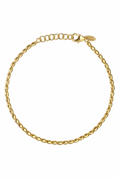 Βραχιόλι Χρυσό 14Κ Shiny Ovals