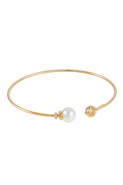 Βραχιόλι Χρυσό 14Κ Bangle Pearl