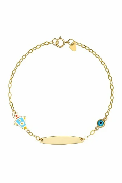 Βραχιόλι Χρυσό 9Κ Ταυτότητα Διαστημόπλοιο