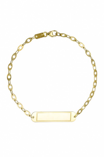 Βραχιόλι Χρυσό 9Κ Ταυτότητα