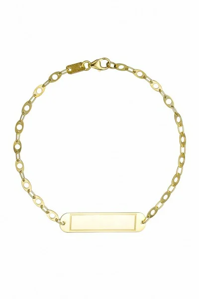 Βραχιόλι Χρυσό 9Κ Ταυτότητα