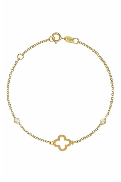 Βραχιόλι Χρυσό 9Κ Flower Dots