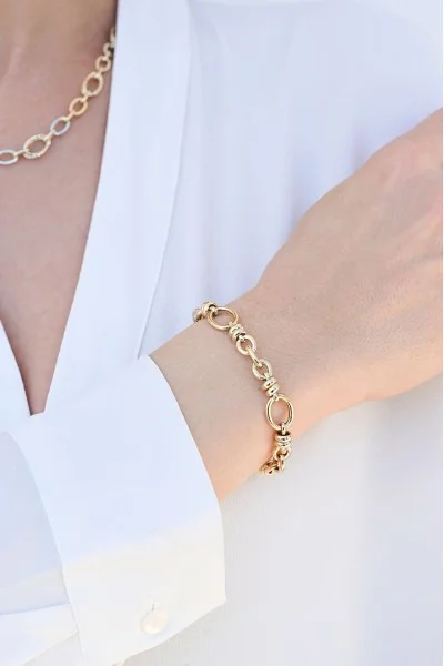 Βραχιόλι Χρυσό 14Κ Blogger Style Elite