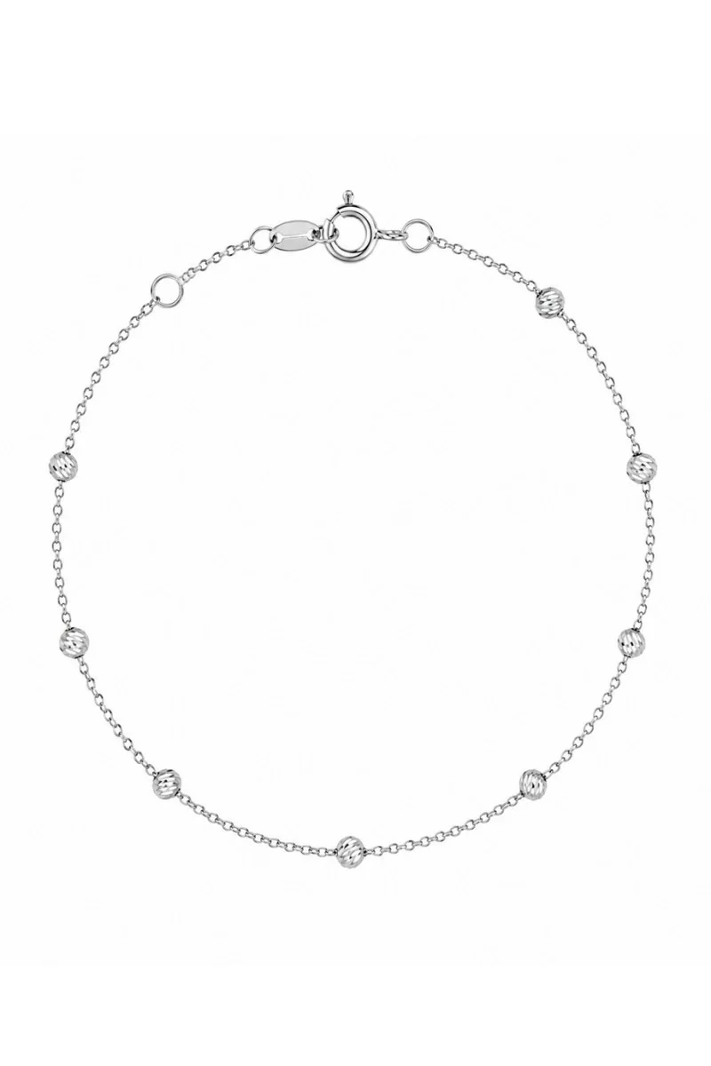Βραχιόλι Λευκόχρυσο 14Κ Dolce Vita White