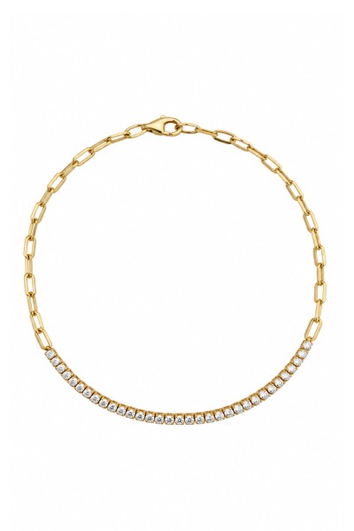 Βραχιόλι Χρυσό 14Κ Shiny Blogger Style