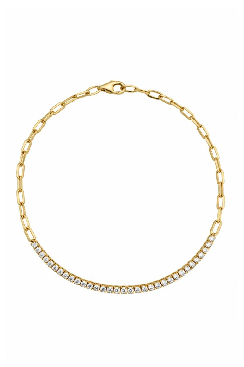 Βραχιόλι Χρυσό 14Κ Shiny Blogger Style