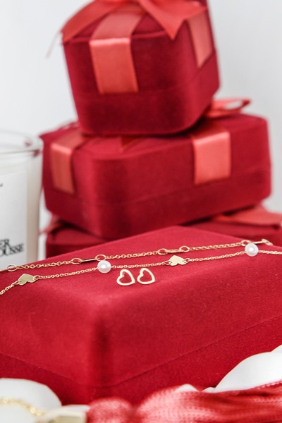 Βραχιόλι Χρυσό 14Κ Heart Pearl