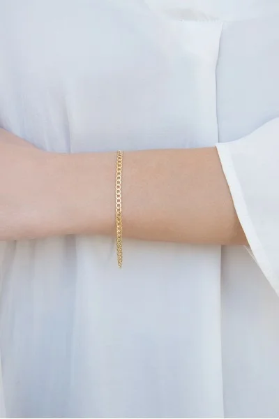 Βραχιόλι Χρυσό 14Κ Men's Retro Shine 19.5cm