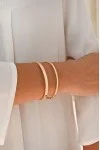 Βραχιόλι Χρυσό 14Κ Bangle Square 7037