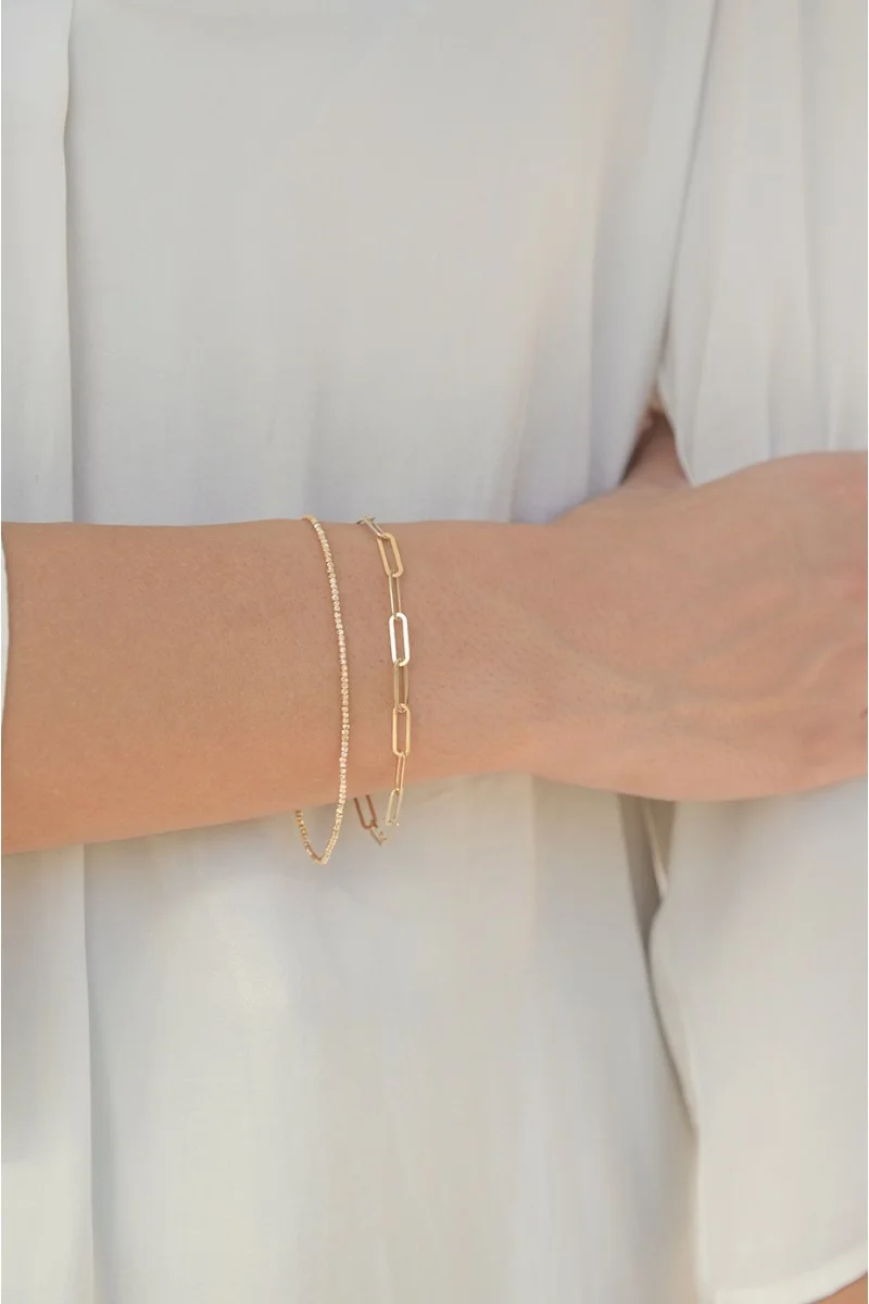 Βραχιόλι Χρυσό 14Κ Blogger Style