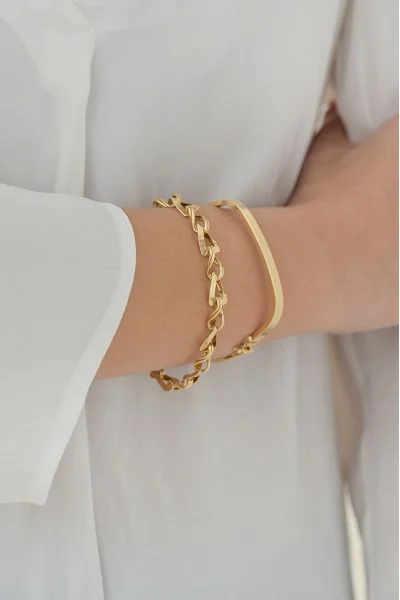 Βραχιόλι Χρυσό 14Κ Retro Blogger Style