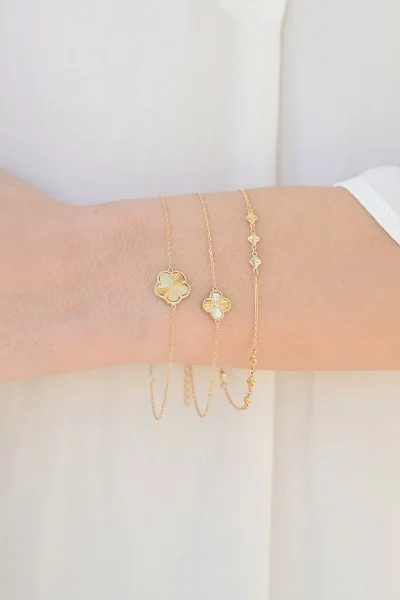 Βραχιόλι Χρυσό 14Κ Flower Dolce Vita