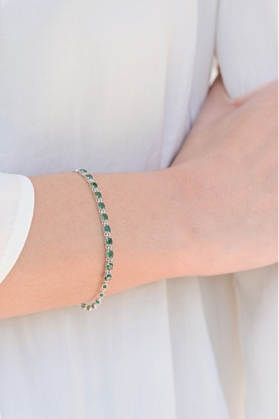 Βραχιόλι Ασημένιο Green