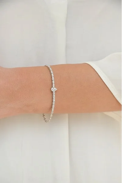 Βραχιόλι Ασημένιο Heart