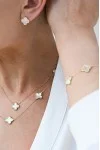 Σκουλαρίκι Χρυσό 14Κ White Flower