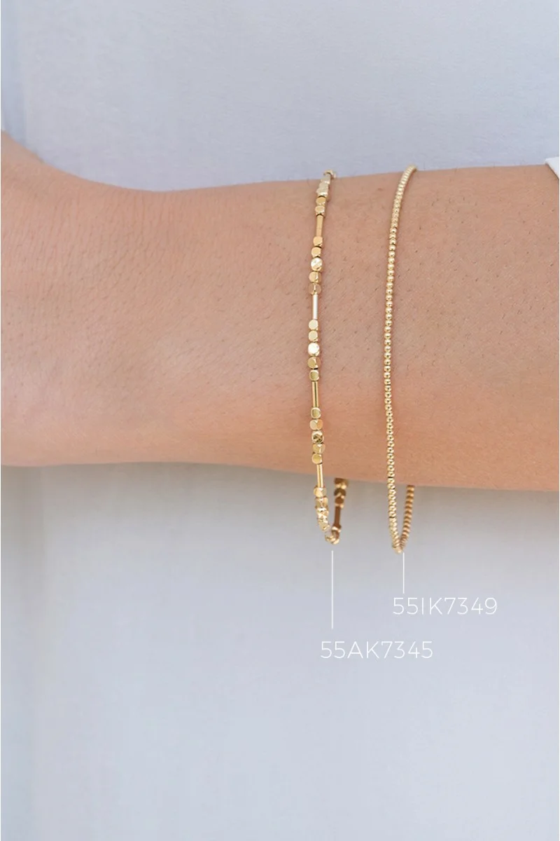 Βραχιόλι Χρυσό 14Κ Bead It Shine