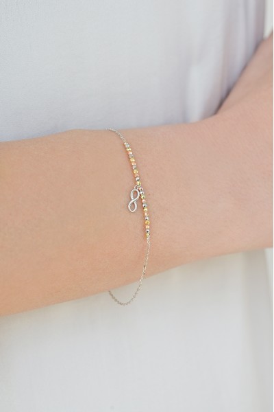 Βραχιόλι Ασημένιο Άπειρο