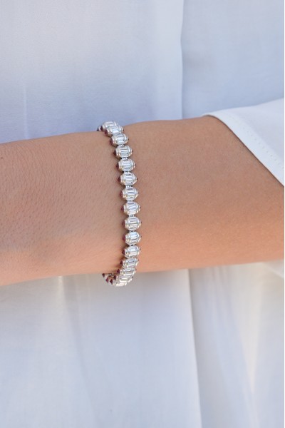 Βραχιόλι Ασημένιο Ριβιέρα Red White