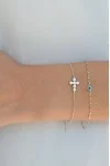 Βραχιόλι Ασημένιο Cross