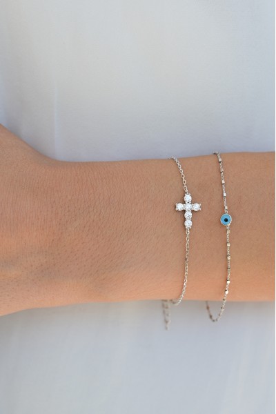 Βραχιόλι Ασημένιο Cross