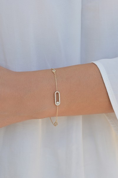 Βραχιόλι Χρυσό 14Κ Oval Eye